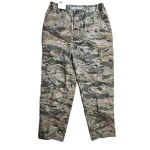 NWT Mens Green Digital Camouflage Air Force Utility Cargo Pants Fits Size 34x30